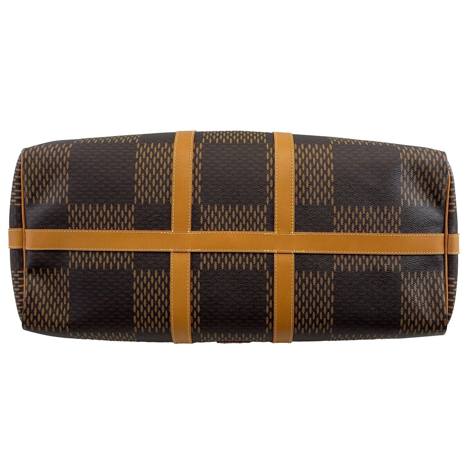 LOUIS VUITTON NEW LV x NIGO Virgil Abloh Keepall Bandouliere 50 Brown Bag