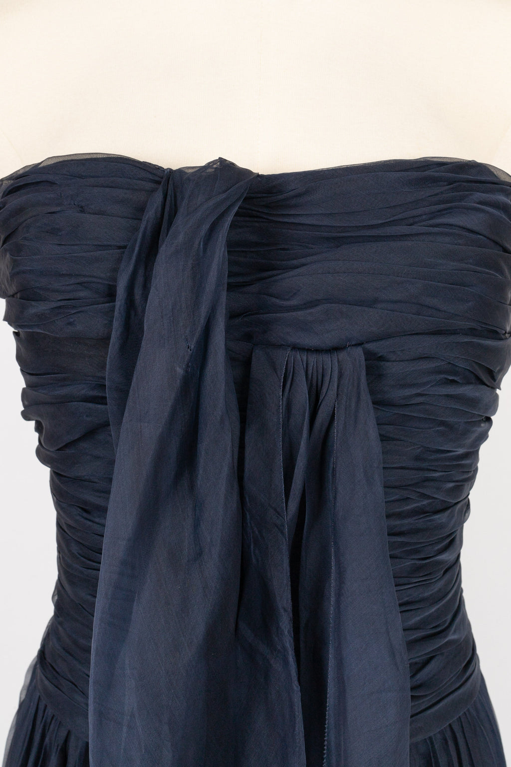 Robe bustier bleue Chanel