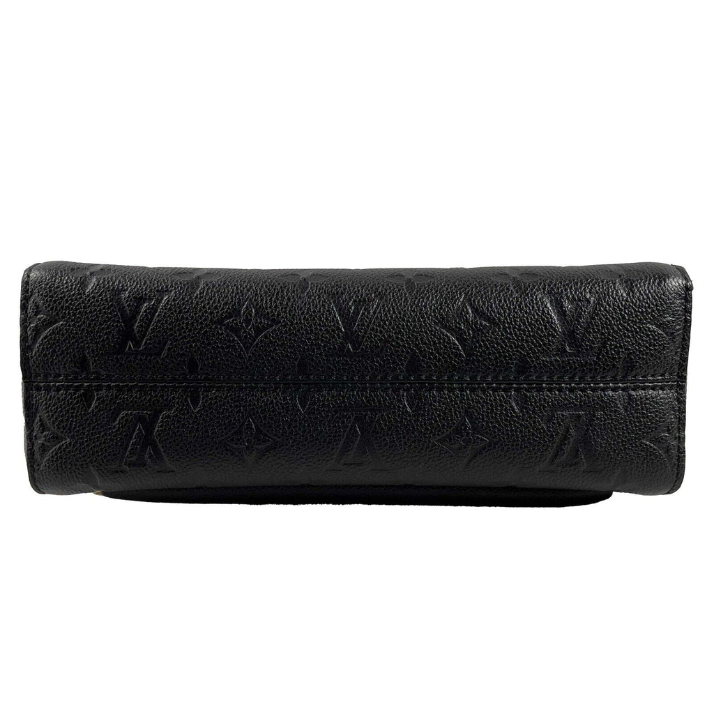 LOUIS VUITTON Excellent Monogram Empreinte Vavin PM Black Handbag