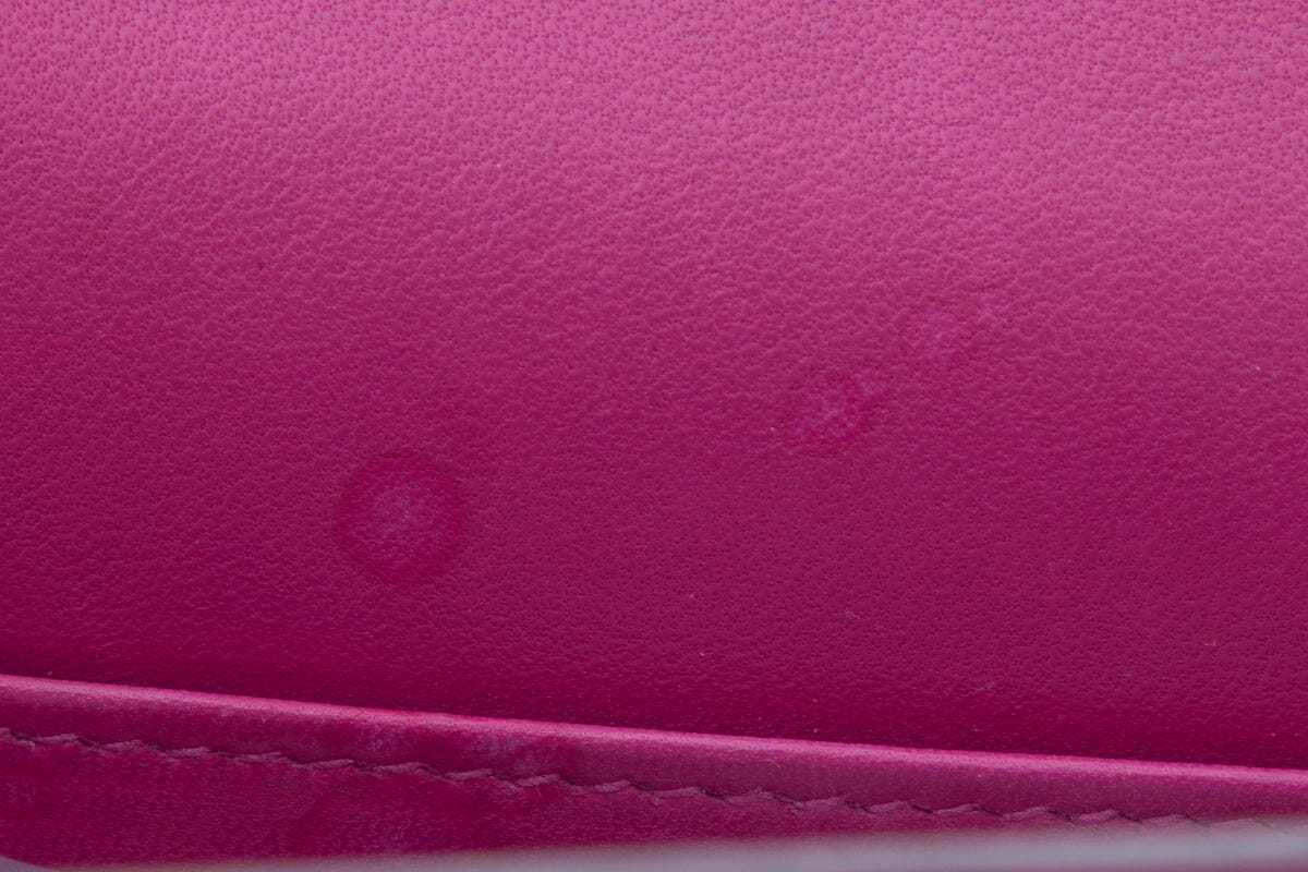 Hermès 2018 Rose Pourpre Chevre Mysore Mini Kelly 20cm W/PHW