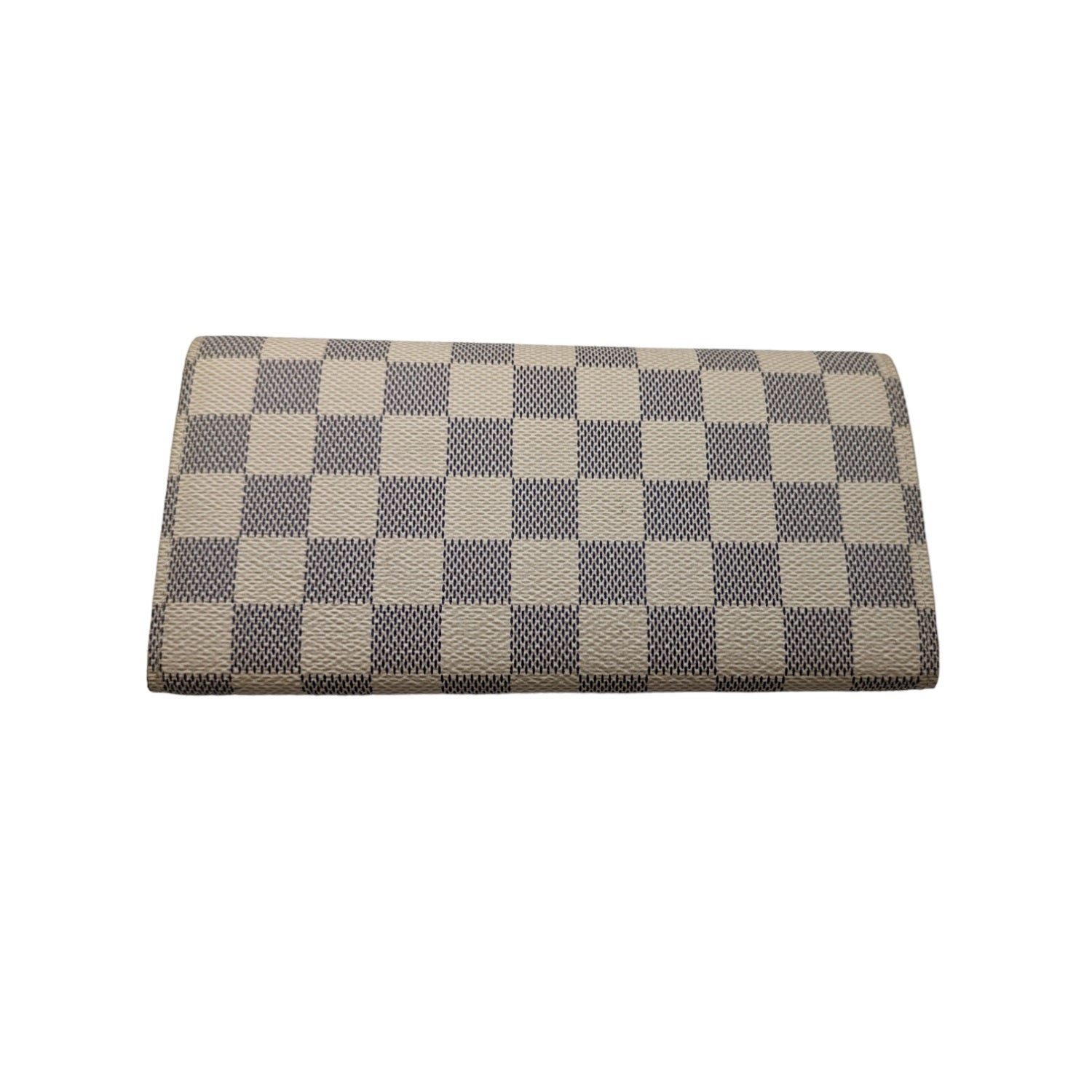 Louis Vuitton Damier Azur Emilie Wallet Rose Ballerine