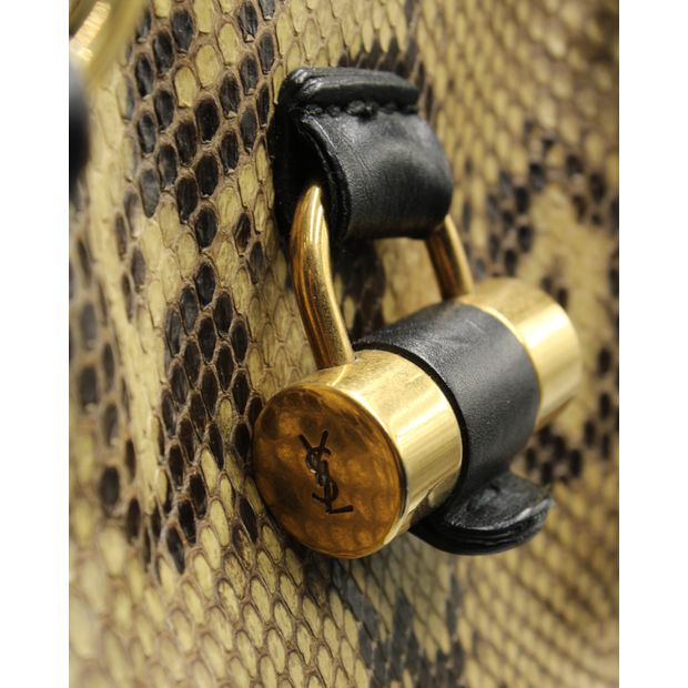 YVES SAINT LAURENT Python "Muse" Large Bag
