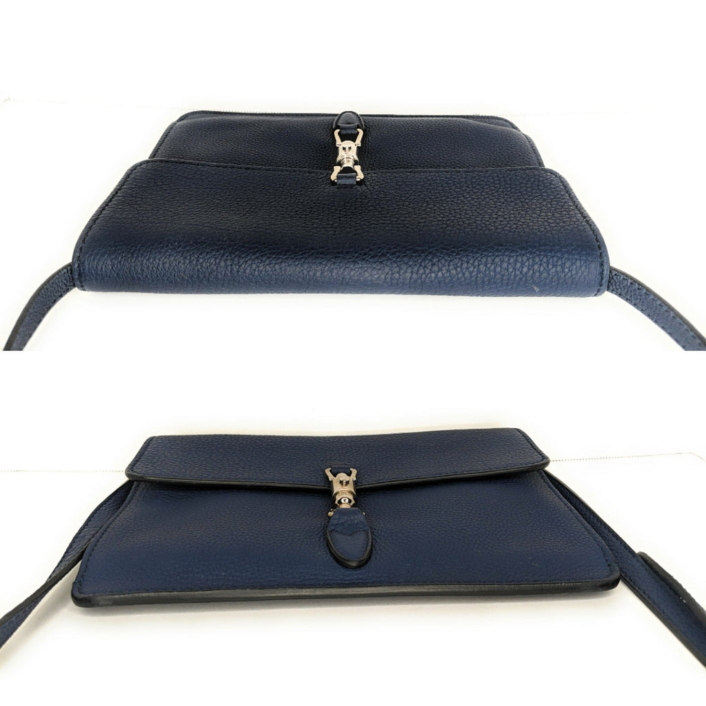Gucci Pebbled Leather Soft Jackie Convertible Mini Crossbody
