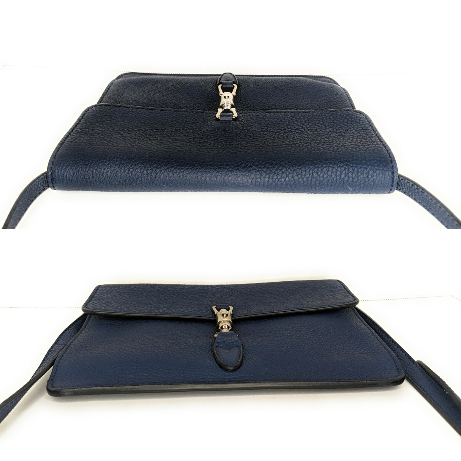 Gucci Pebbled Leather Soft Jackie Convertible Mini Crossbody