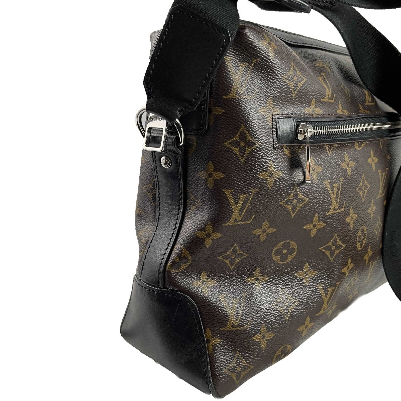 LOUIS VUITTON Monogram Macassar Torres Messenger Brown Handbag