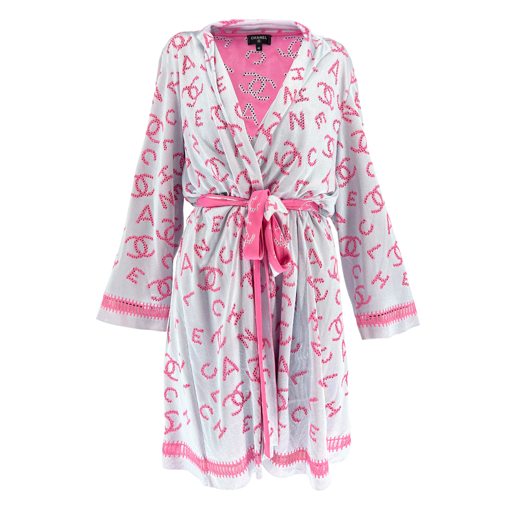 Chanel Pink Logo Kimono