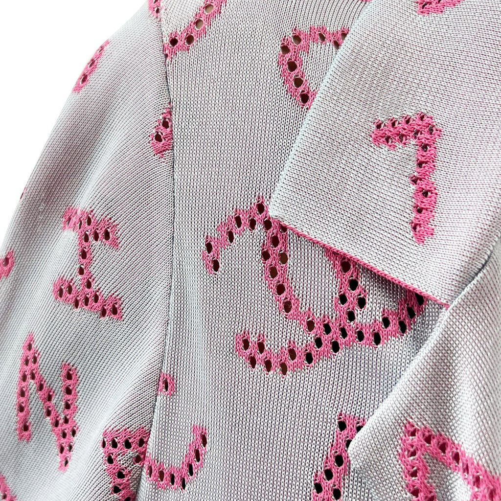Chanel Pink Logo Kimono