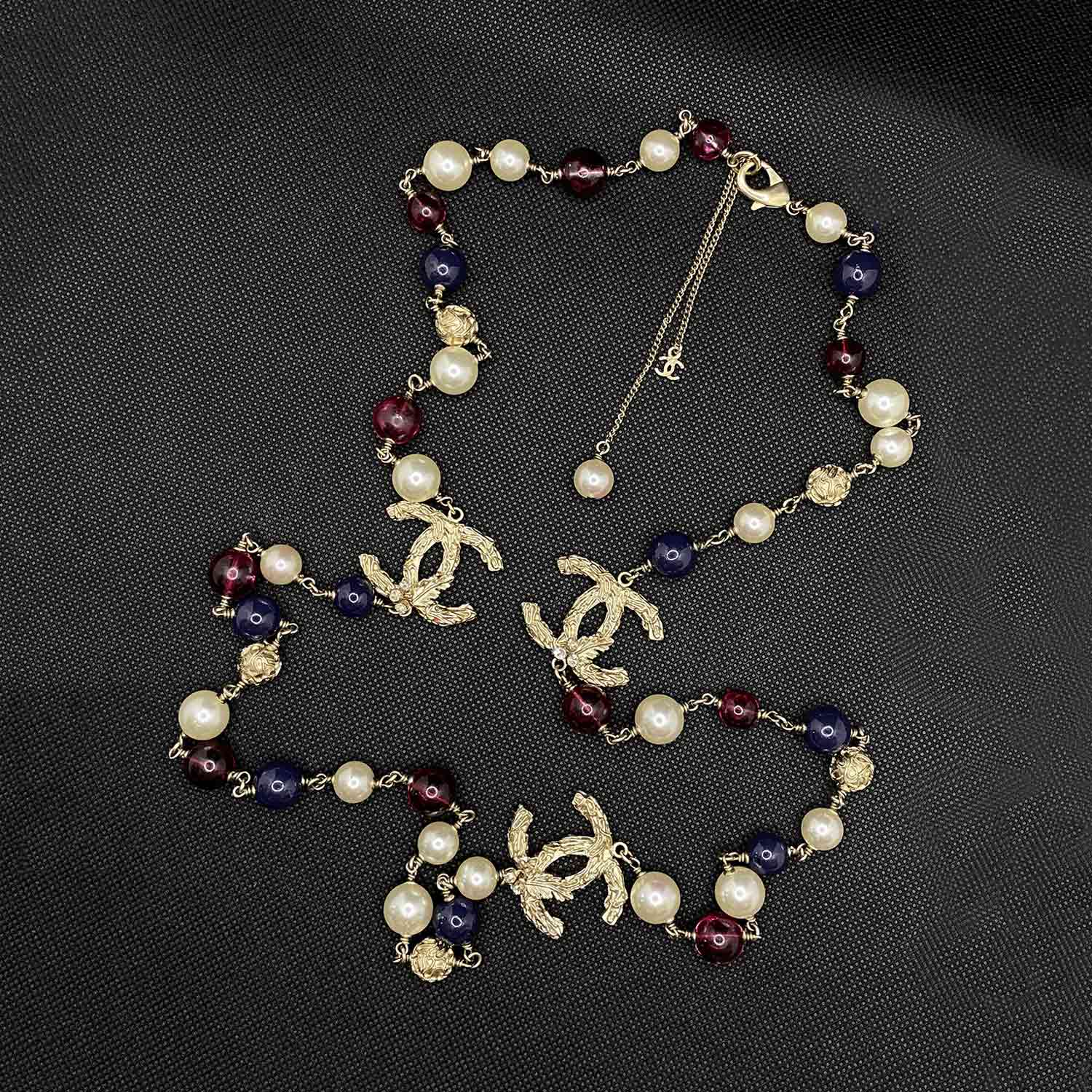 Chanel Multicolor CC Long Necklace