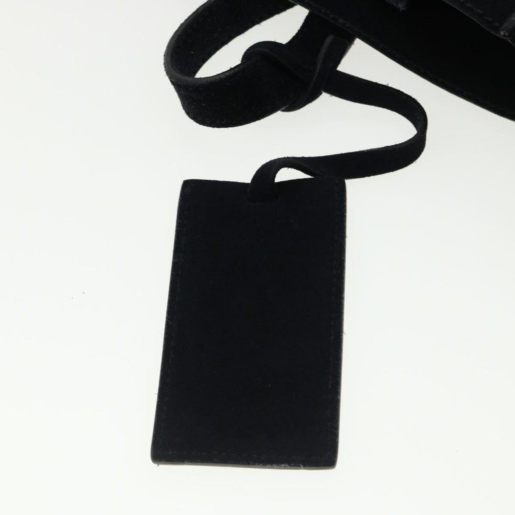 PRADA Tote Bag Suede 2way Navy  cl300