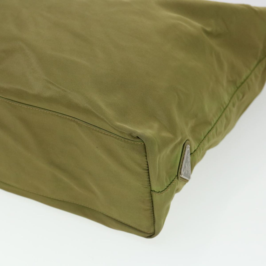 PRADA Hand Bag Nylon Khaki  cl412