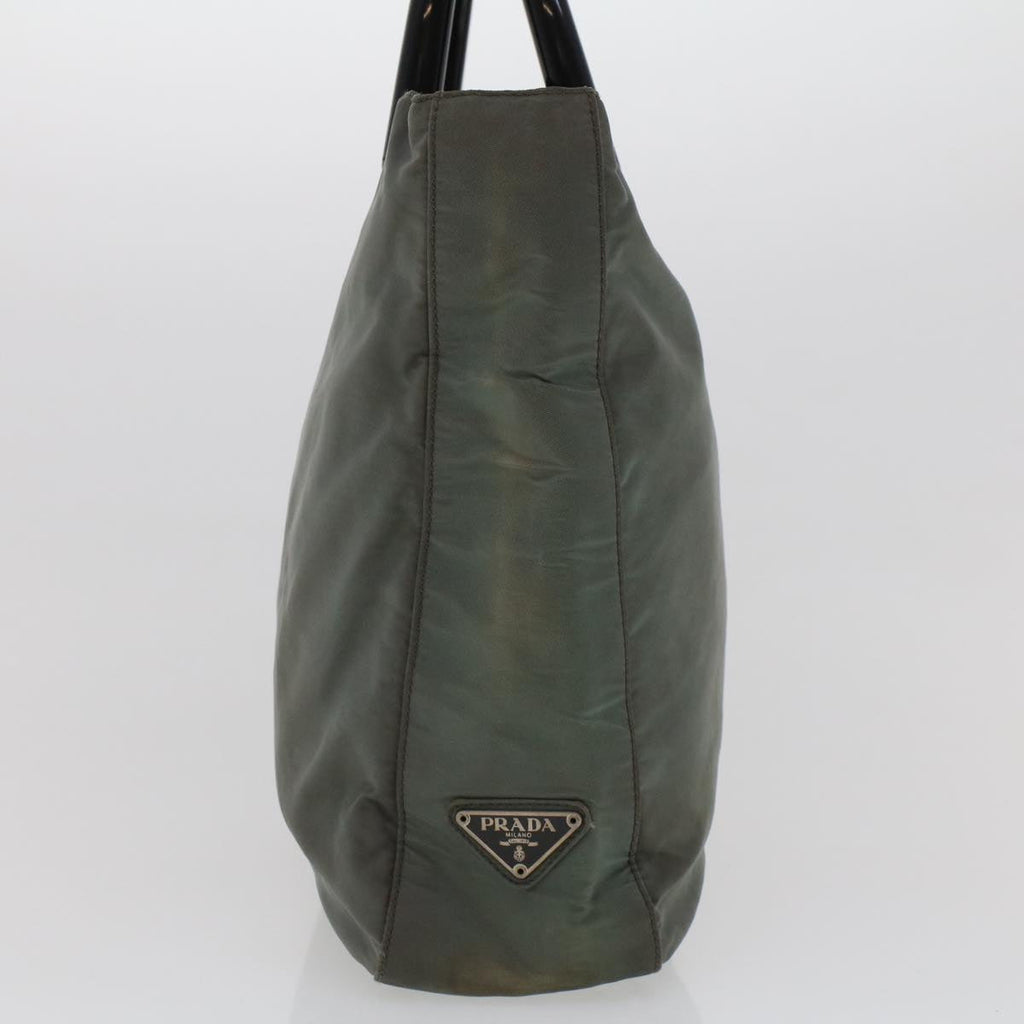 PRADA Hand Bag Nylon Gray  cl560