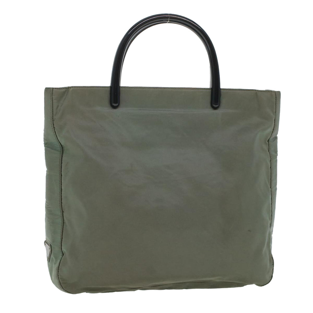 PRADA Hand Bag Nylon Gray  cl584