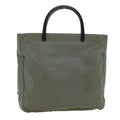 PRADA Hand Bag Nylon Gray  cl584