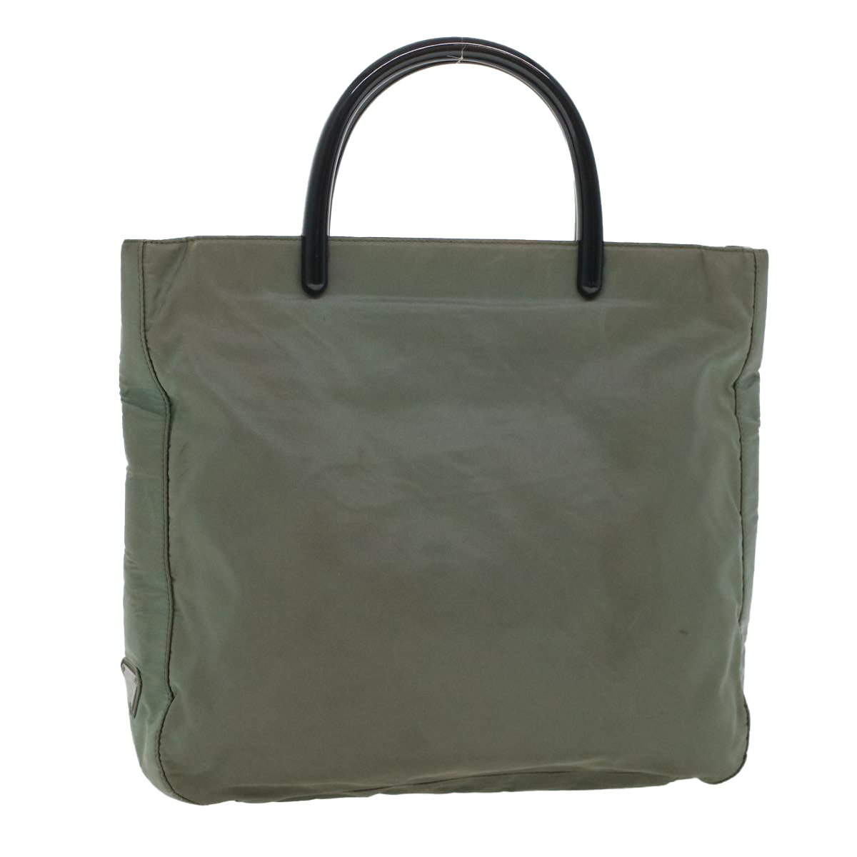 PRADA Hand Bag Nylon Gray  cl584