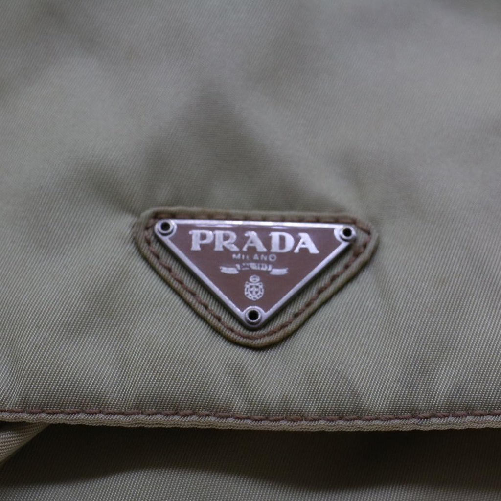 PRADA Backpack Nylon Beige  cl587