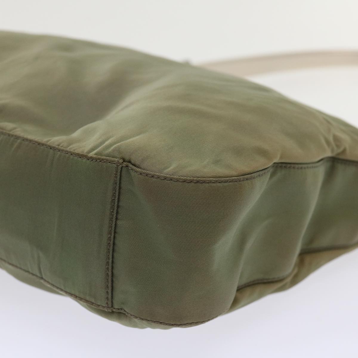 PRADA Shoulder Bag Nylon Khaki  cl628
