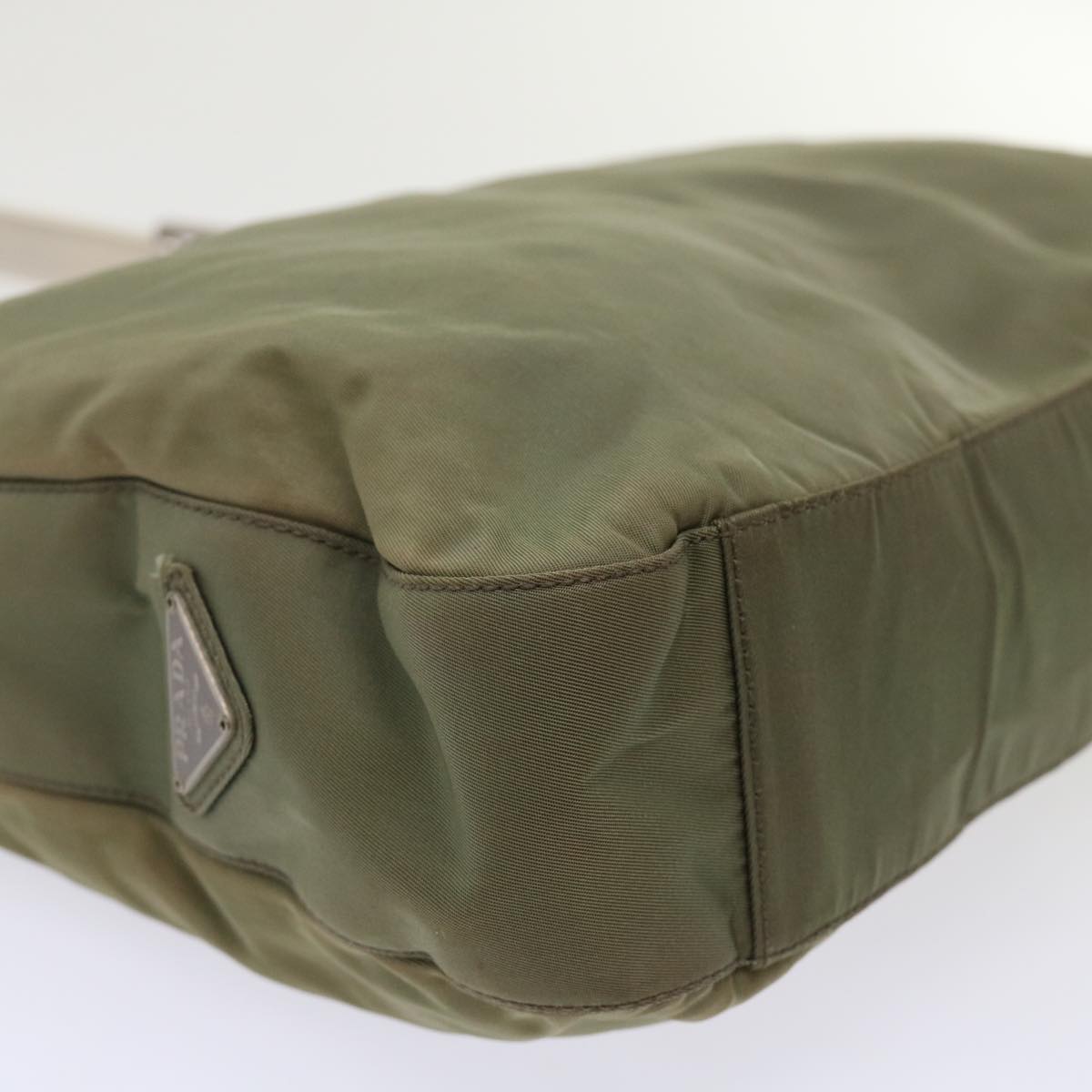 PRADA Shoulder Bag Nylon Khaki  cl628