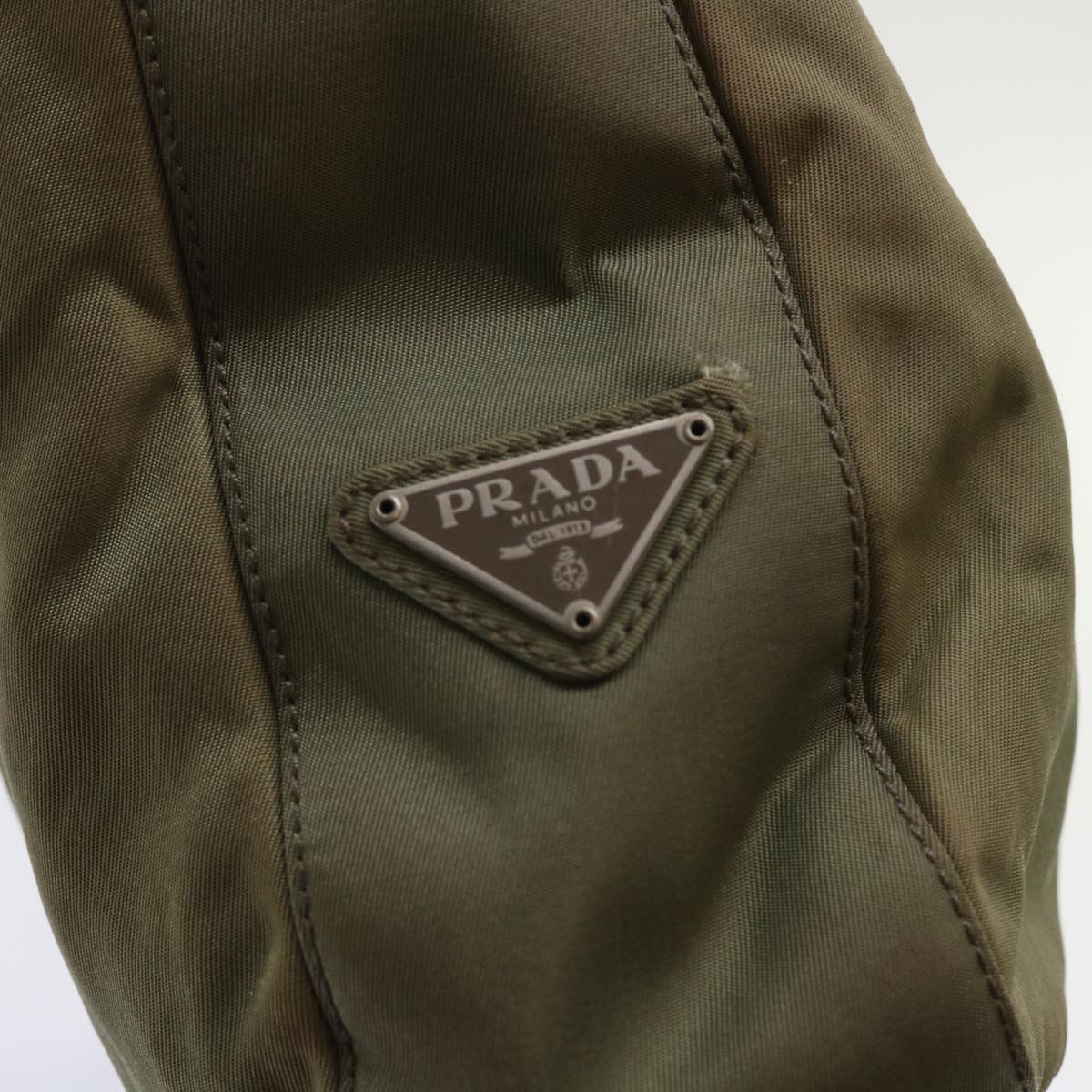 PRADA Shoulder Bag Nylon Khaki  cl628