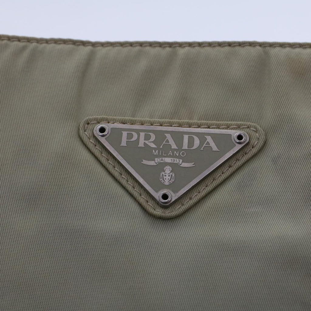PRADA Hand Bag Nylon Khaki  cl650