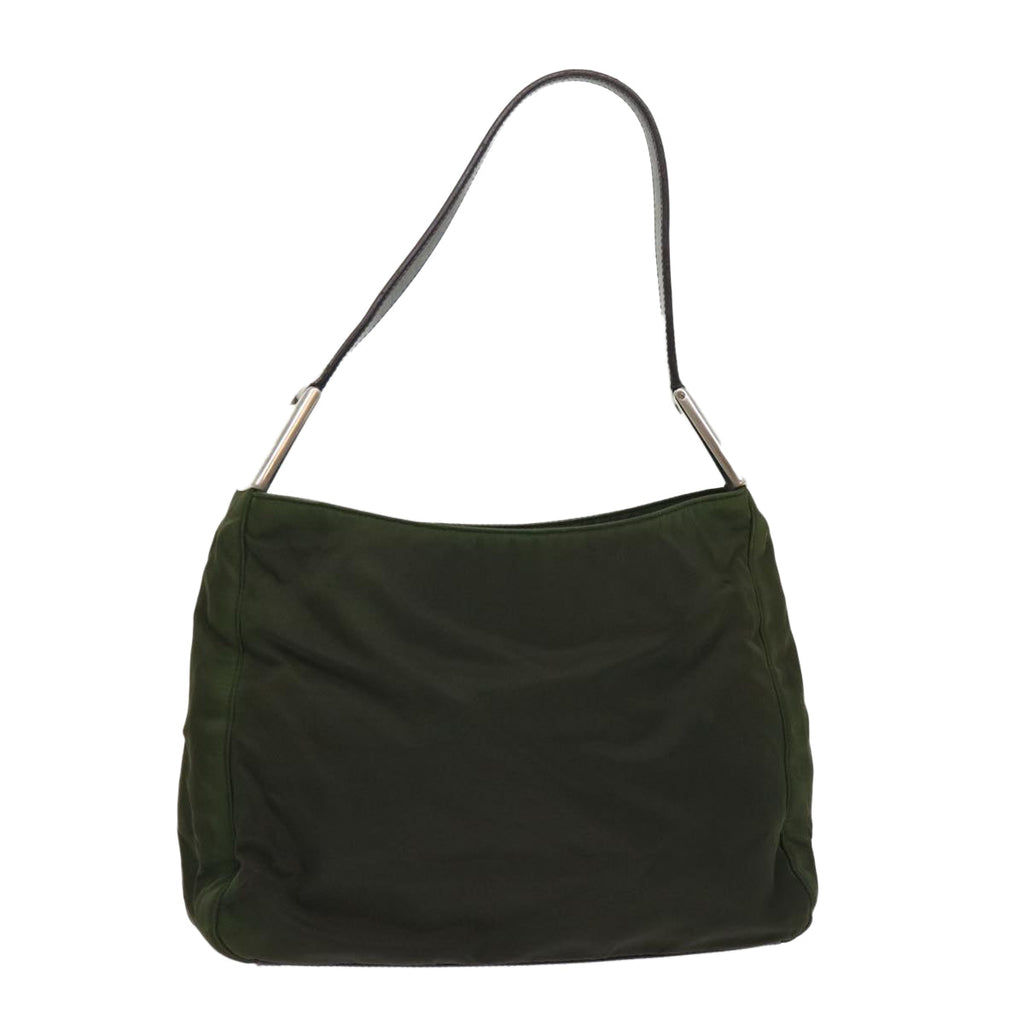 PRADA Shoulder Bag Nylon Green  cl654