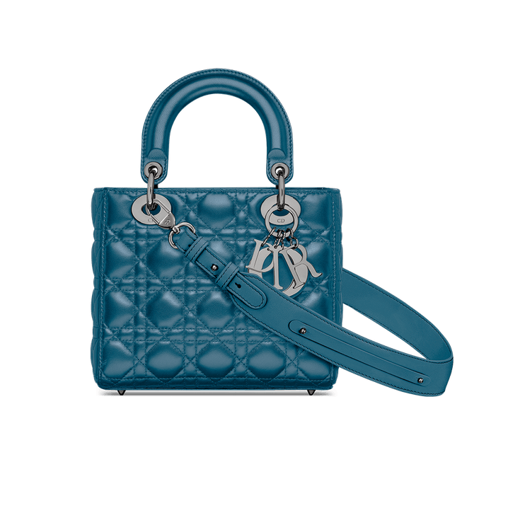 Lady Dior My ABCD Bag Steel Blue Cannage Lambskin