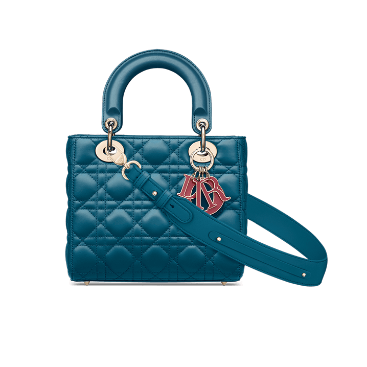 Lady Dior My ABCD Bag Steel Blue Cannage Lambskin