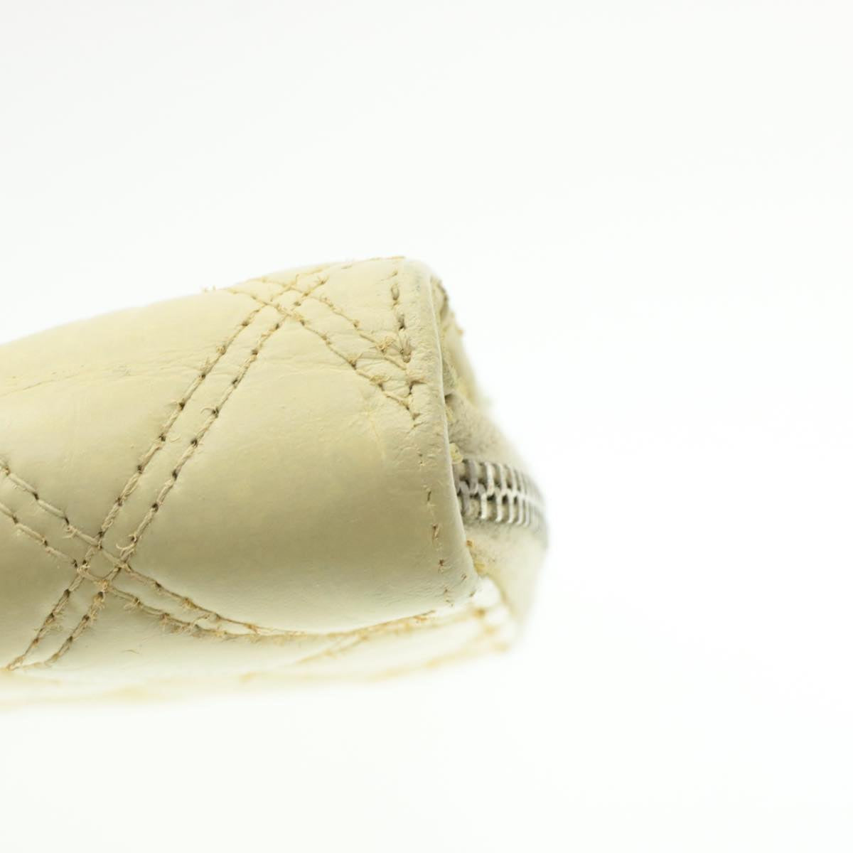 CHANEL Matelasse Zippy Long Wallet Beige CC  cr619