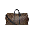 Louis Vuitton Monogram Macassar Keepall Bandoulière 55