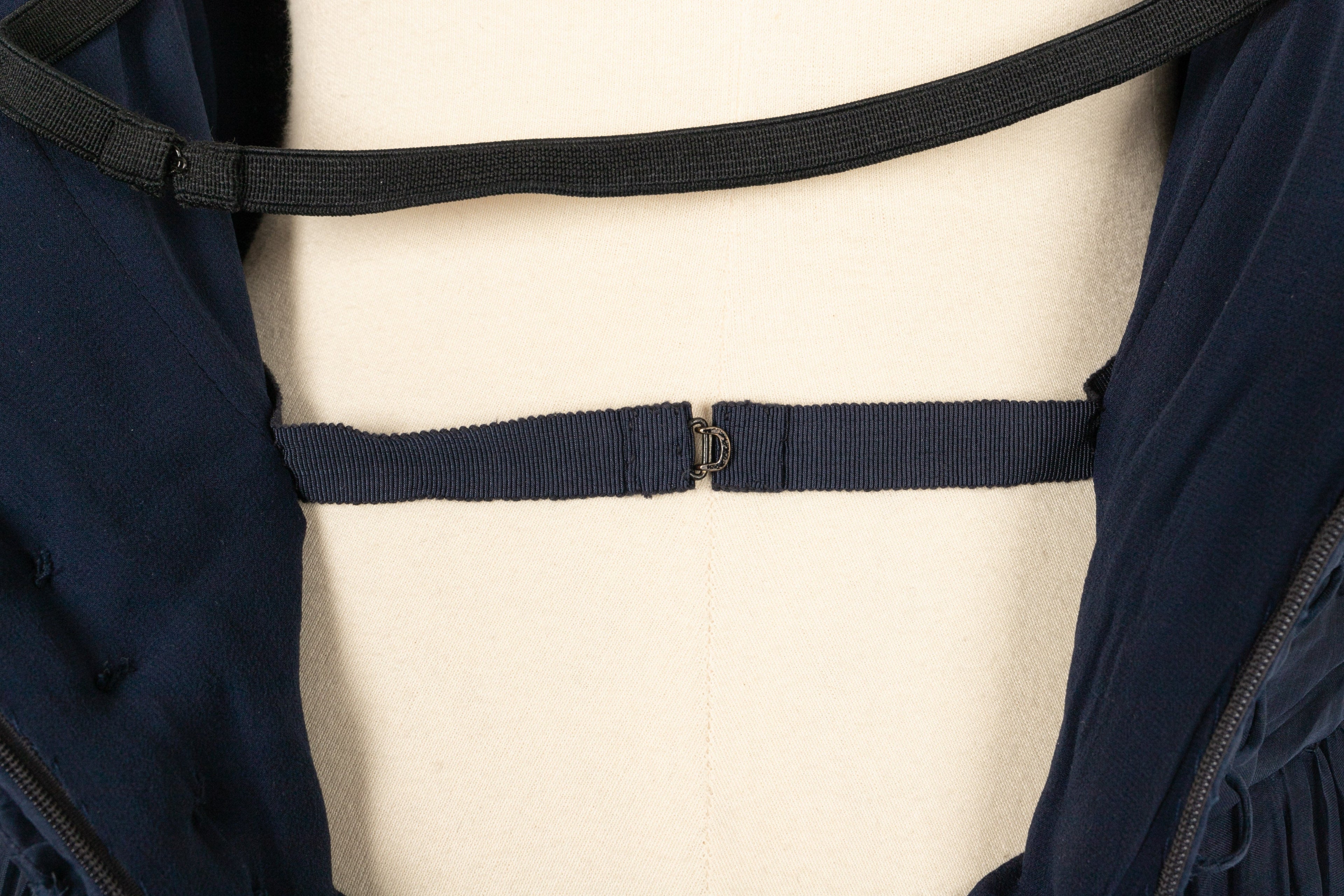 Robe bustier bleue Chanel