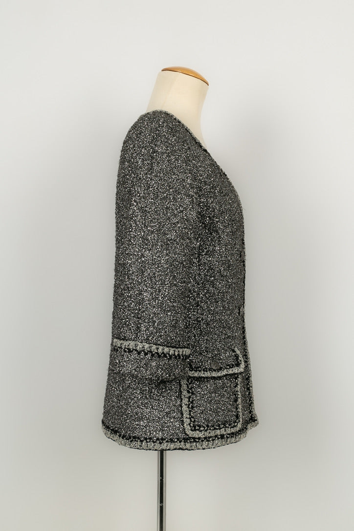 Veste argent��e Chanel