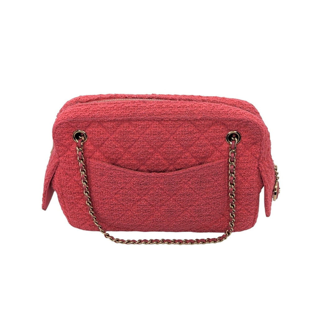 Chanel bag Pink Quilted Tweed CC Camera Case