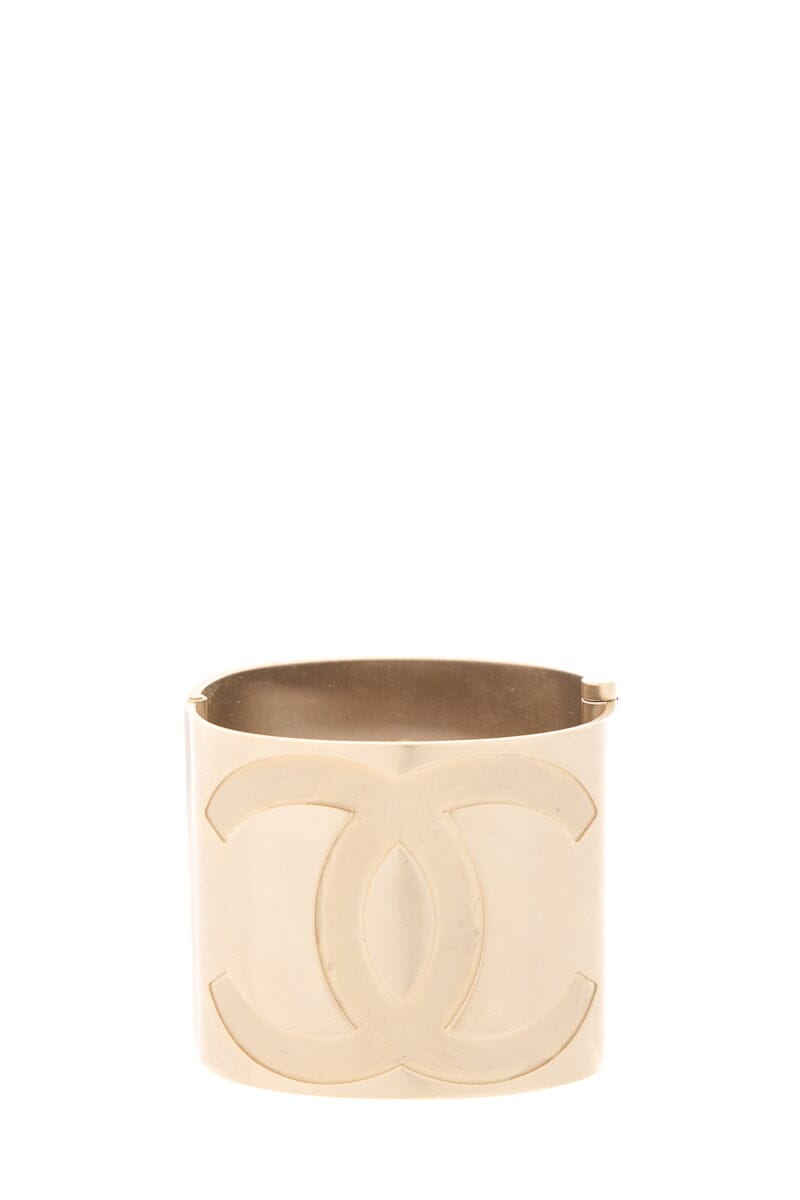 Chanel 2016 Shanghai Collection Gold & Crystal Knocker Bracelet