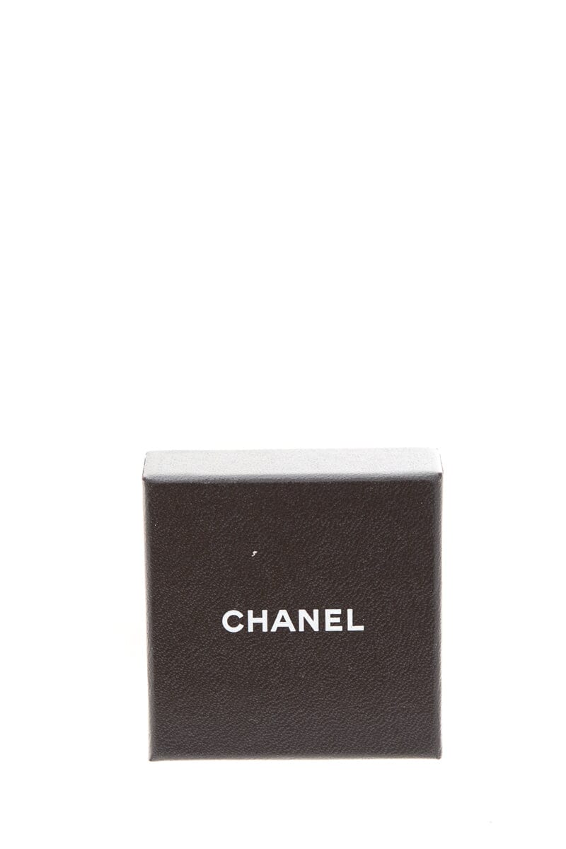 Chanel Cruise 2008 Black Stone Dangle CC Earrings