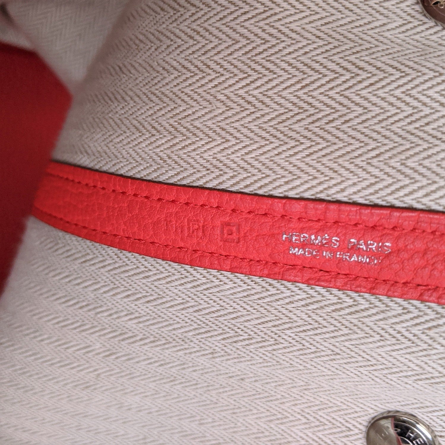Hermès Rose Leather Garden Party 36 Tote