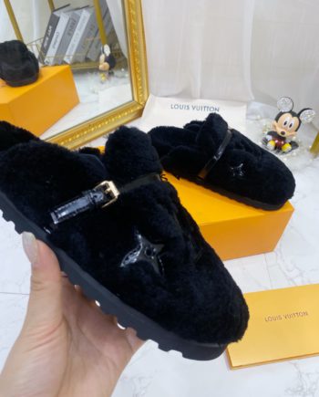louis vuitton Women's Winterbreak Flat Comfort Mule Dark Blue For Women LV