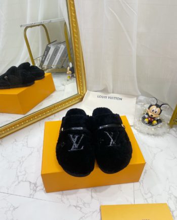 louis vuitton Women's Winterbreak Flat Comfort Mule Dark Blue For Women LV