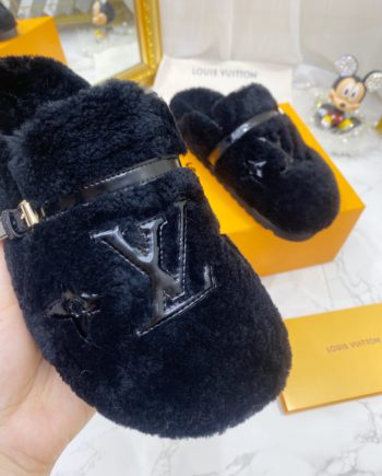 louis vuitton Women's Winterbreak Flat Comfort Mule Dark Blue For Women LV