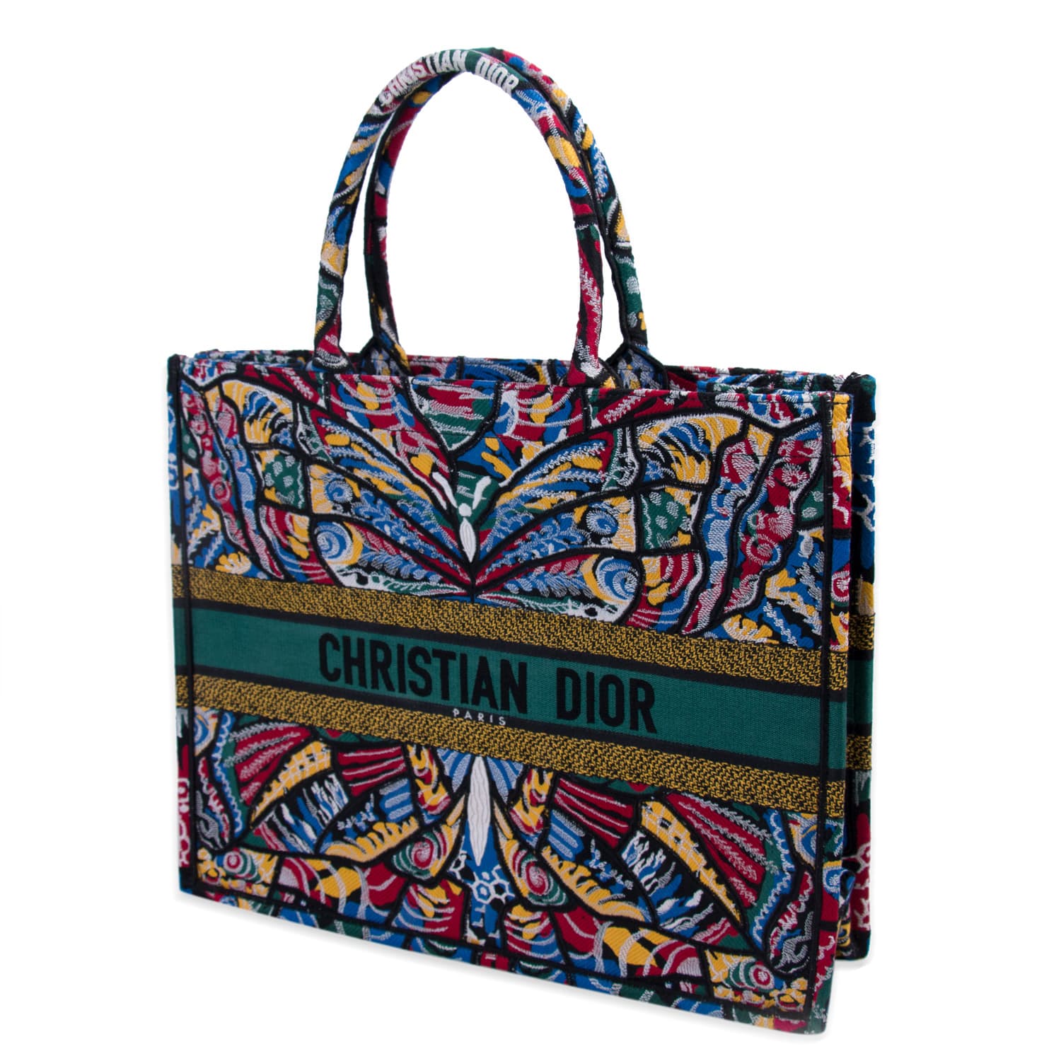 Christian Dior Embroidered Butterfly Booktote