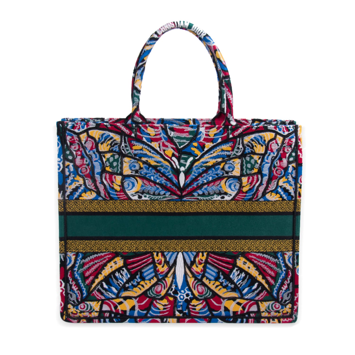 Christian Dior Embroidered Butterfly Booktote