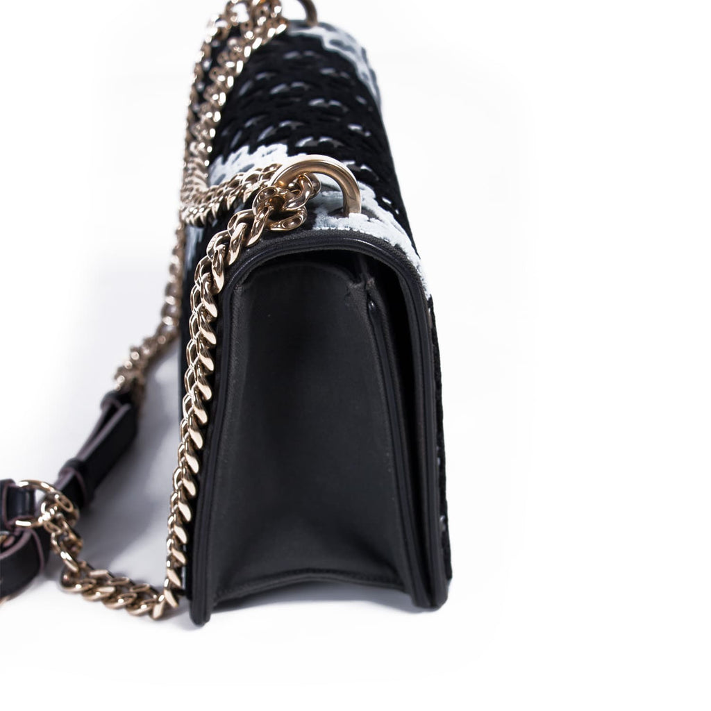 Christian Dior Diorama Oblique Velvet Flap Bag