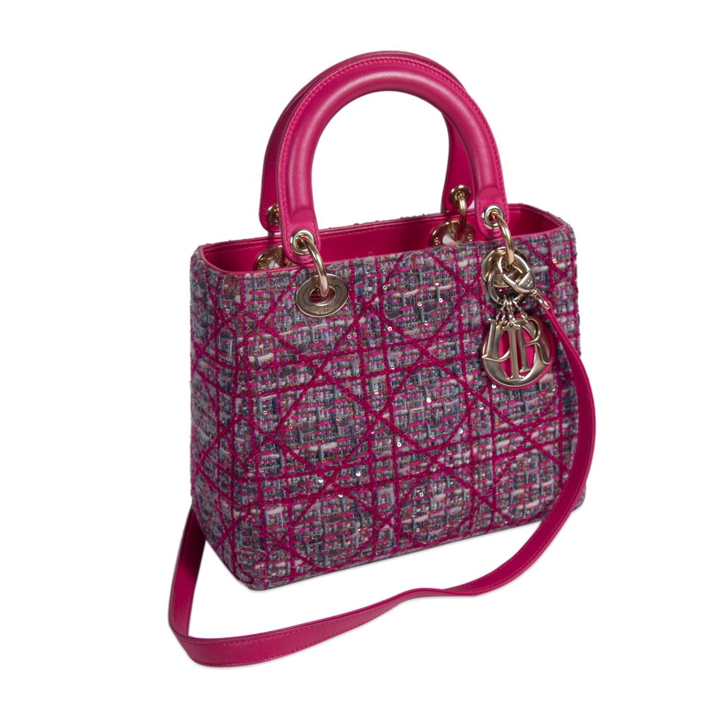Christian Dior Limited Edition Tweed Lady Dior