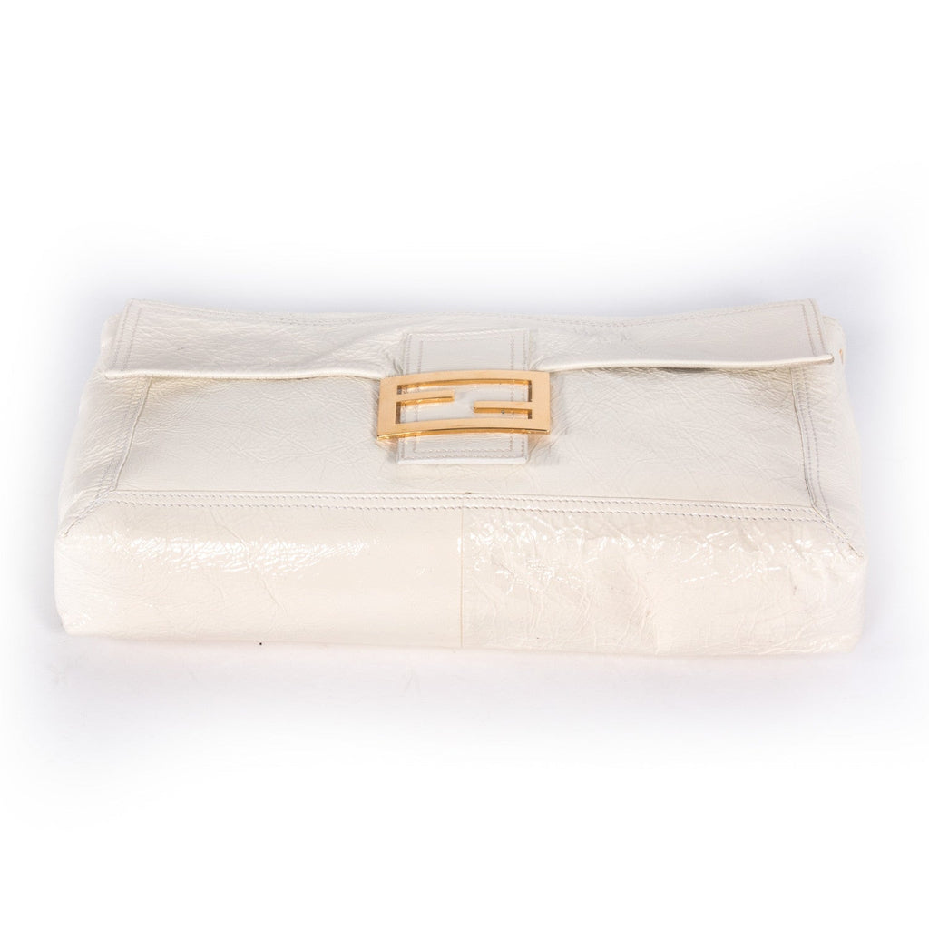 Fendi White Baguette