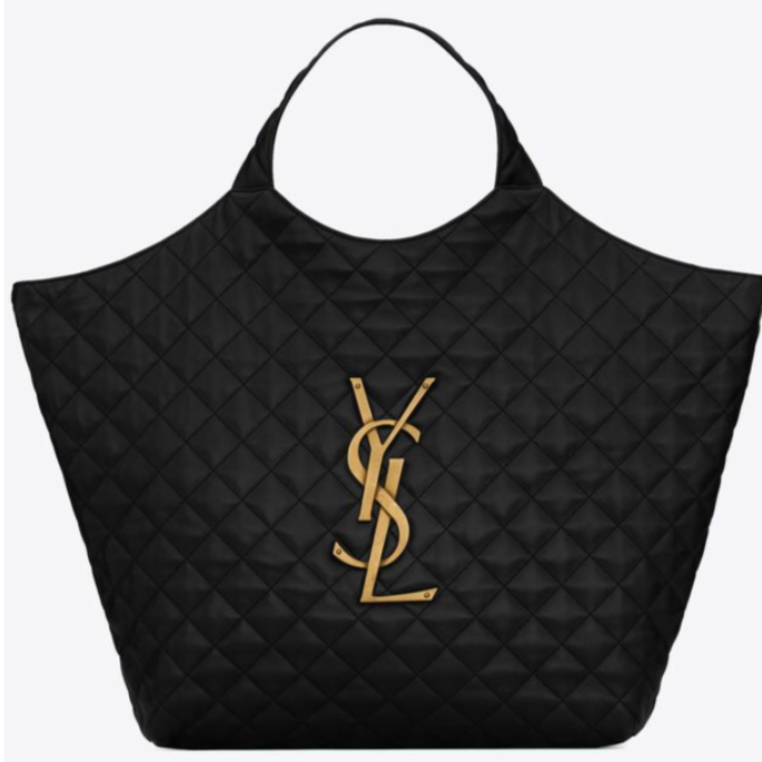 YSL ICARE MAXI SHOPPING BAG IN QUILTED LAMBSKIN