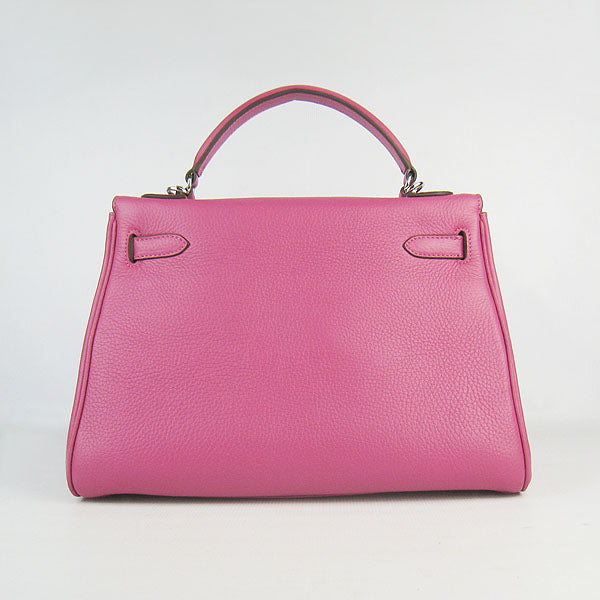 Hermes Kelly 32cm Togo leather handbag 6108 peach silver