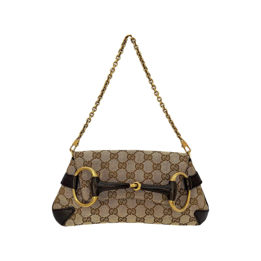 Gucci GG Monogram Horsebit Clutch