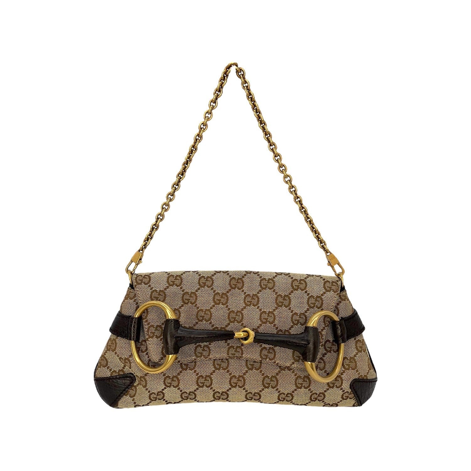 Gucci GG Monogram Horsebit Clutch