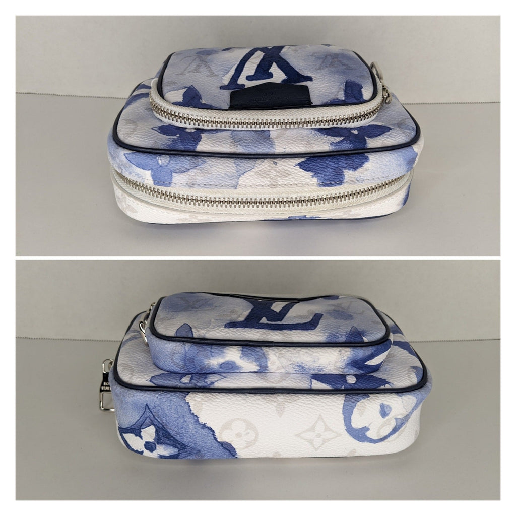 Louis Vuitton Monogram Watercolor Outdoor Pouch Blue Unisex