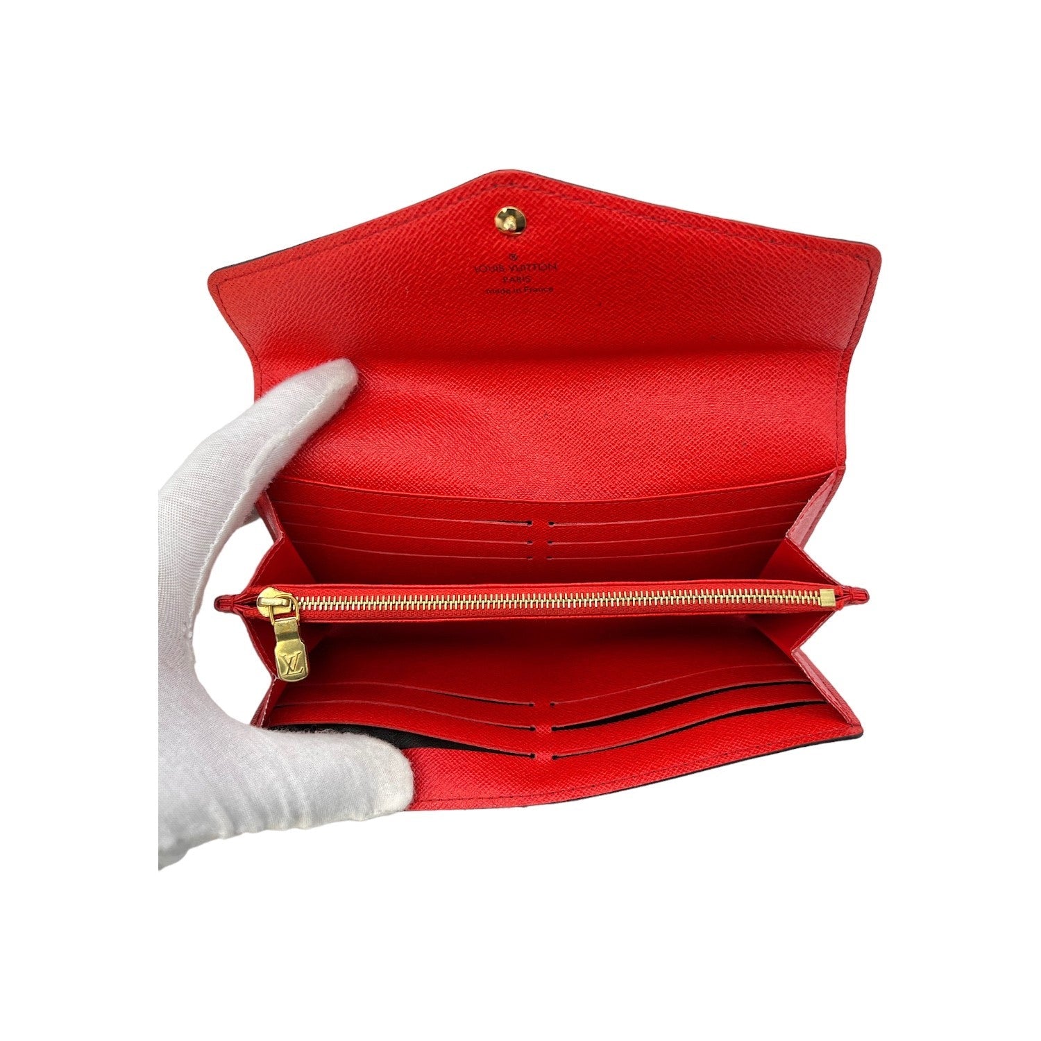 Louis Vuitton Monogram Poppy Sarah Wallet