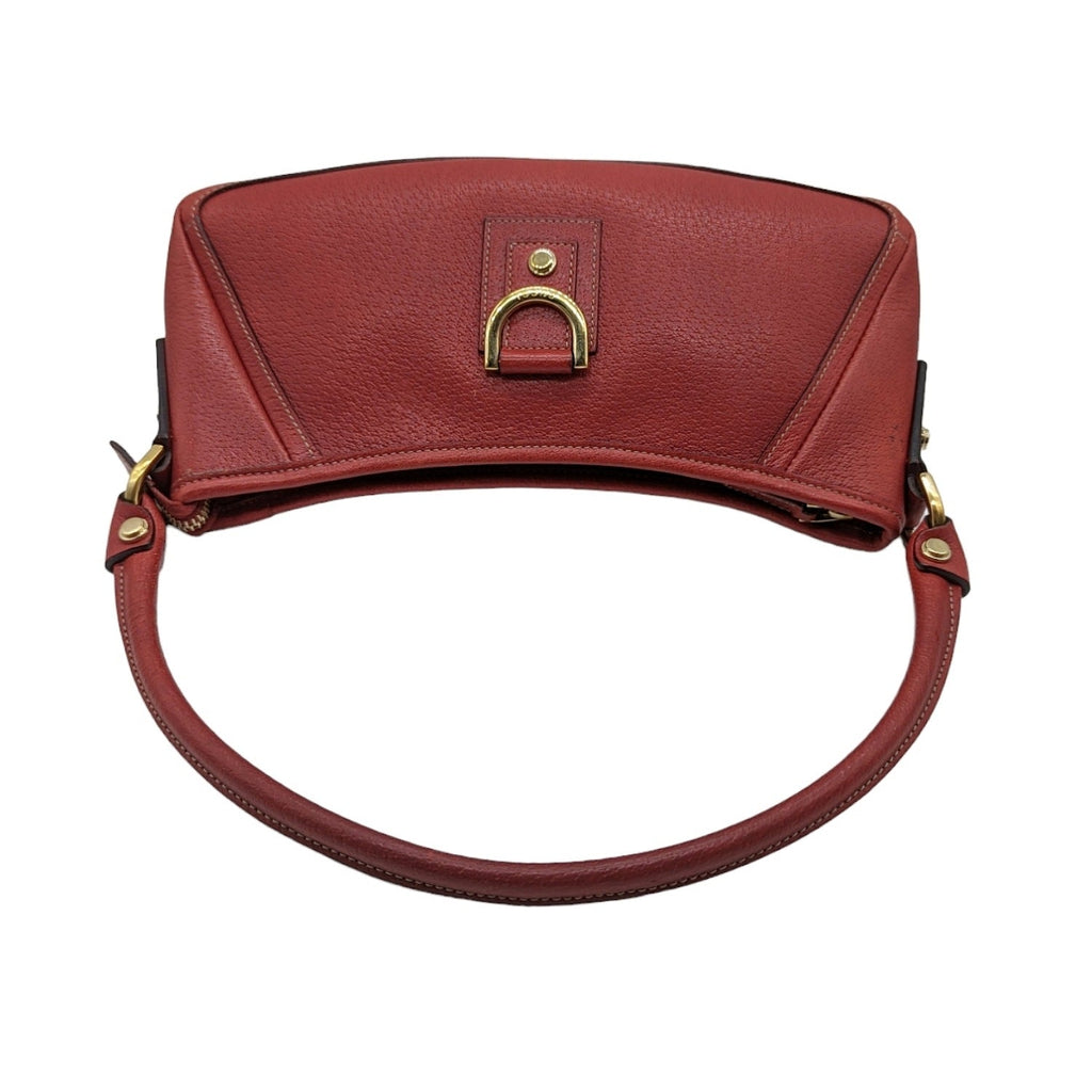 Gucci Red Leather Abbey D-Ring Pochette