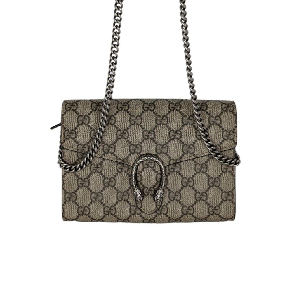 Gucci GG Supreme Monogram Dionysus Chain Wallet